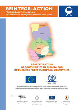 Reintegration Opportunities in Ghana for Returnees from European Countries