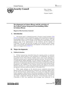 Security Council Distr.: General 7 February 2019