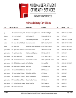 Arizona Primary Care Clinics