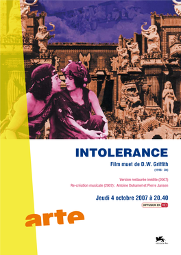 INTOLERANCE Film Muet De D.W