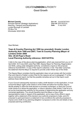 20-24A Popes Road, Brixton in the London Borough of Lambeth Planning Application No