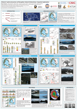 Historic Hydrovolcanism at Deception Island (Antarctica): Hazards Implication Dario Pedrazzi1*, Károly Németh2, Adelina Geyer1, Antonio M