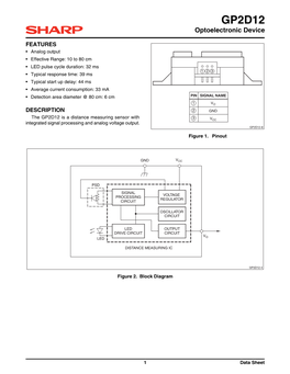 GP2D12 Data Sheet.Fm