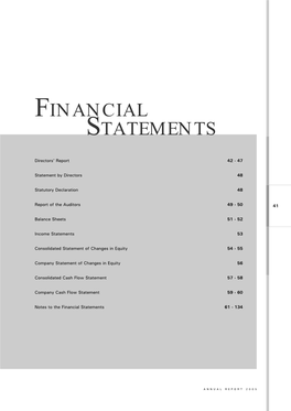 Financial Statements