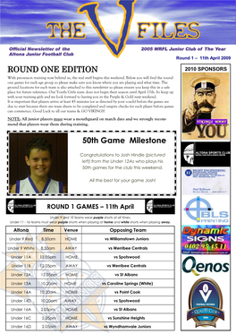 50Th Game Milestone ROUND ONE EDITION