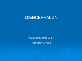 Ústav Anatomie 2. LF Rastislav Druga DIENCEPHALON