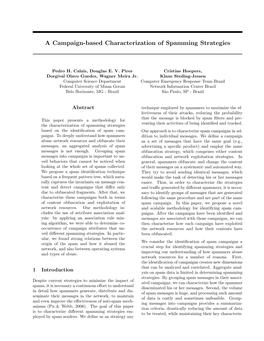 A Campaign-Based Characterization of Spamming Strategies