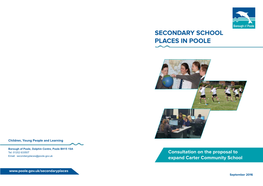 Secondary School Places in Poole