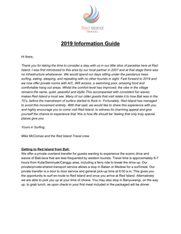 Red Island Travel Information Guide