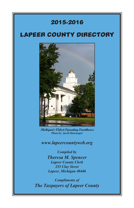 2015-2016 Lapeer County Directory