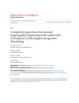 Yields Insights Into Genome Downsizing Corrinne E