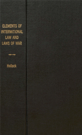 Elements of International Law and Laws Of