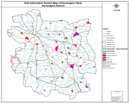 Tank Information System Map of Davanagere Taluk, Davanagere District