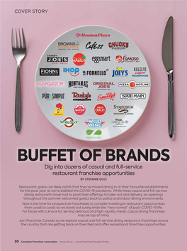 BUFFET of BRANDS Dig Into Dozens of Casual and Full-Service Restaurant Franchise Opportunities by STEFANIE UCCI