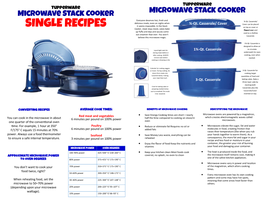 Stack Cooker SINGLE Recipes and Cooking Guide