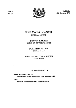 Penya Ta Rasmi Official Report