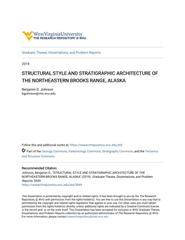 Structural Style and Stratigraphic Architecture of the Northeastern Brooks Range, Alaska