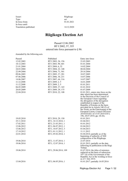 Election Act