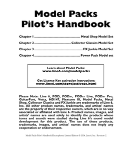 Model Packs Pilot's Handbook