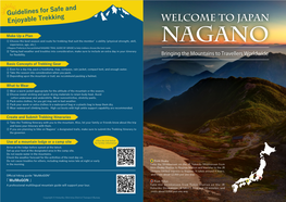 Nagano Pref. Pamphlet for Mountain Climbers