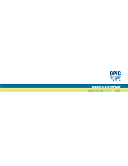 Making an Impact: OPIC 2015 Annual Report