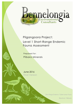 Level 1 Short-Range Endemic Fauna Assessment