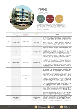 Miami Architecture Guide 2020