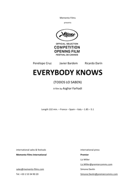 Everybody Knows (Todos Lo Saben)