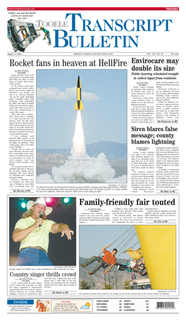 Stansbury Pets a Horse Named April Saturday at Tooele County Fair’S Petting Zoo