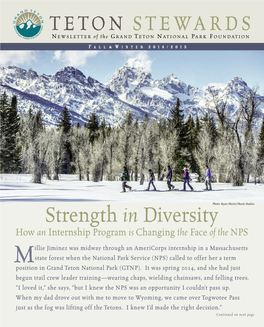 Strength in Diversity How an Internship Program Is Changing the Face of the NPS