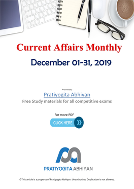 Current Affairs Monthly