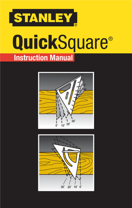 Quick Square Instruction Manual