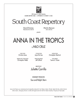 Anna in the Tropics