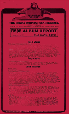 Fm1:113 Album Report