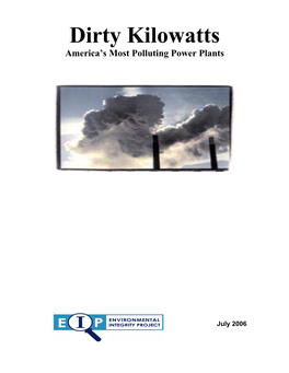Dirty Kilowatts America’S Most Polluting Power Plants