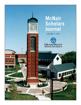 Mcnair Scholars Journal VOLUME 11, 2007