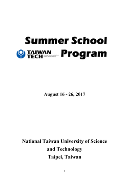 National Taiwan University of Science and Technology Taipei, Taiwan