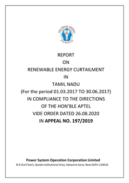 Report on Renewable Energy