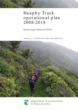 Heaphy Track Operational Plan 2008 to 2018