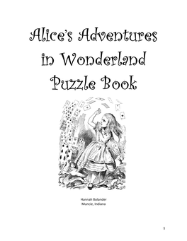 Alice's Adventures in Wonderland Puzzle Book