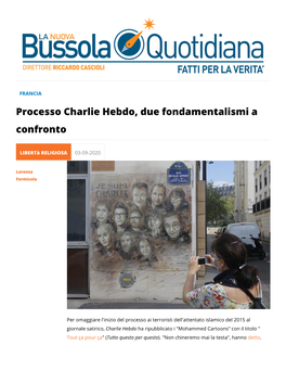 Processo Charlie Hebdo, Due Fondamentalismi a Confronto