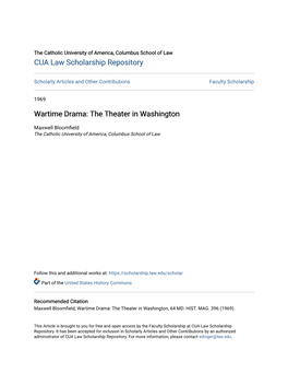 The Theater in Washington