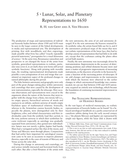 Lunar, Solar, and Planetary Representations to 1650 R