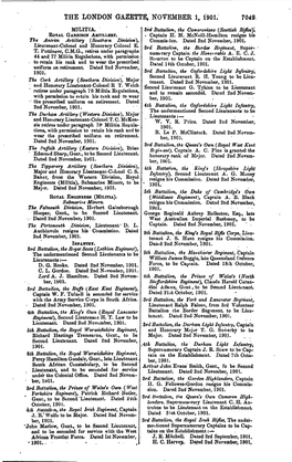 The London Gazette, Novembeb I, 1901. 7049