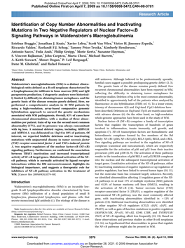 Identification of Copy Number Abnormalities and Inactivating