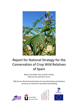 Report for National Strategy for the Conservation of Crop Wild Relatives of Spain