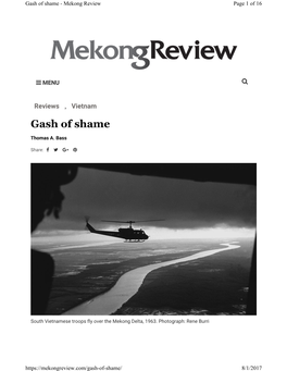 Gash of Shame - Mekong Review Page 1 of 16