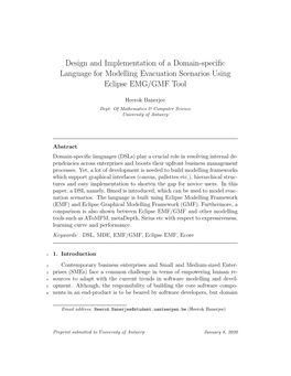 Design and Implementation of a Domain-Specific Language For