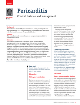 Pericarditis – Clinical Features and Management