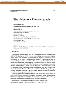 The Ubiquitous Petersen Graph